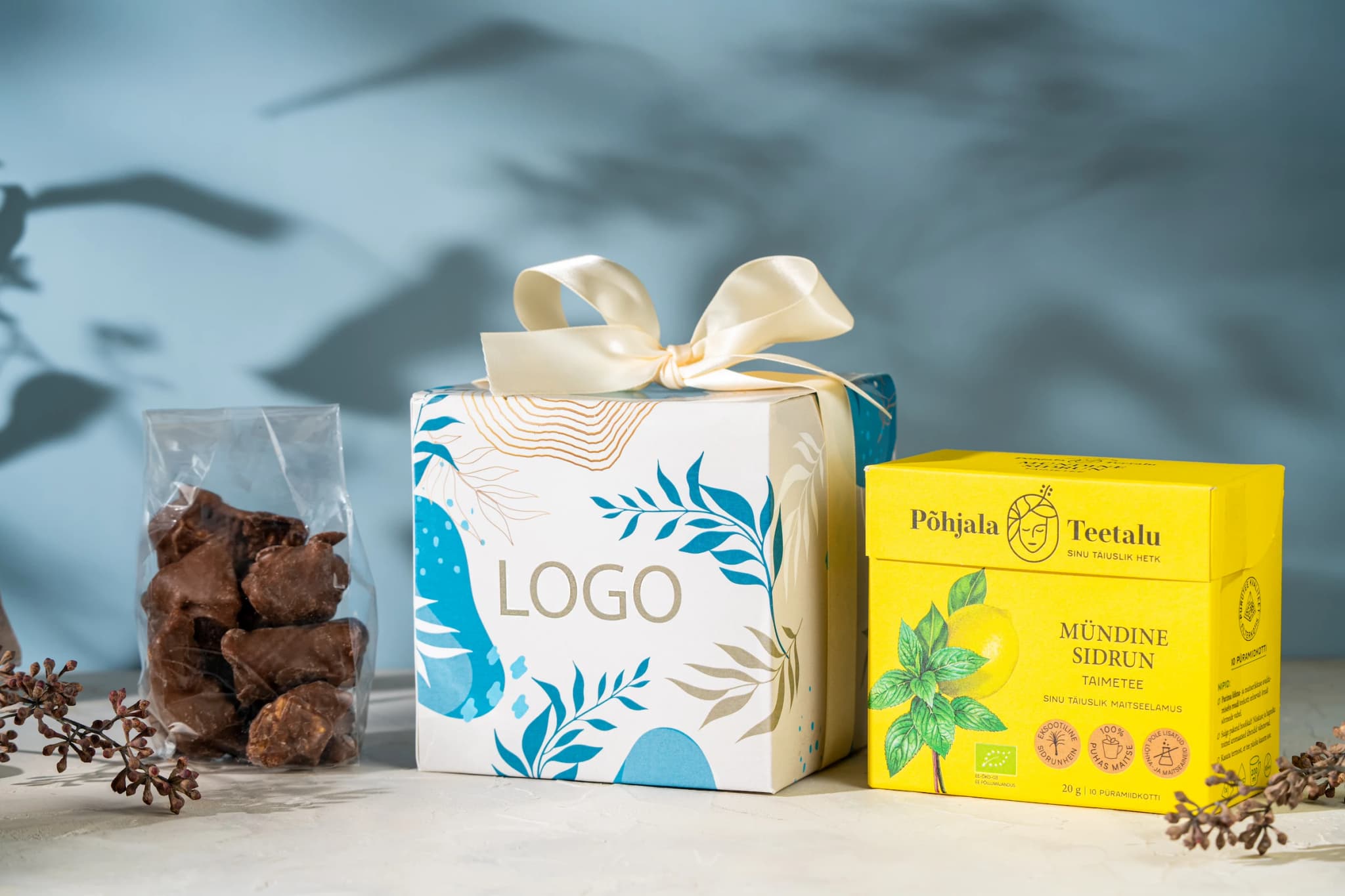 Logoga kingipakendid ettevõtetele detail