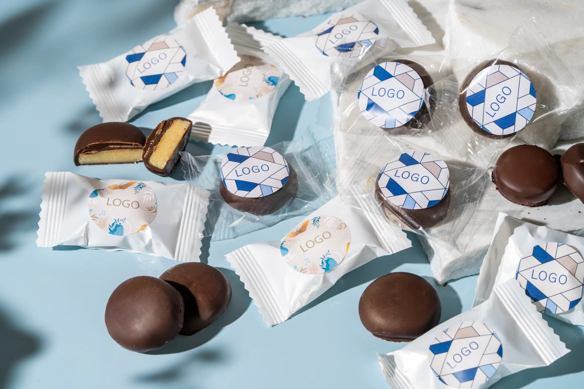 Logoga kommid ettevõtetele detail