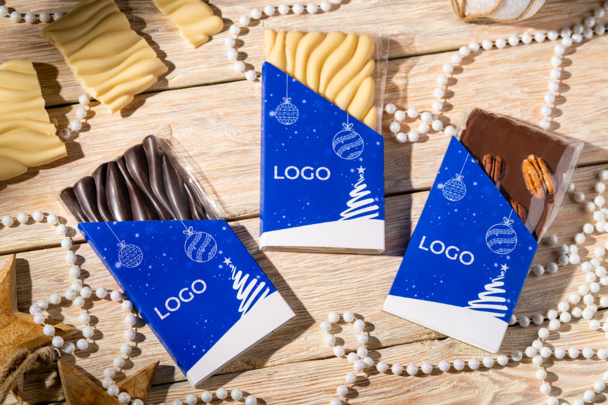 Logoga taskus šokolaad